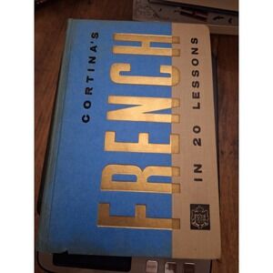 Vintage 1965 Cortinas French in 20 Lessons Illustrated Hardcover 81st Edition